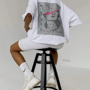 Groove Ön Ve Arka Baskılı Oversize