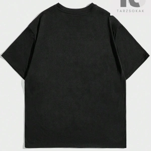 Grunge Punk Erkek Mektup ve Şekil Grafikli Tişört