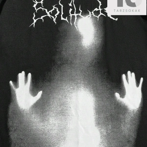 Grunge Punk Erkek Mektup ve Şekil Grafikli Tişört