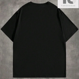 Grunge Punk Erkek Pamuk Mektup ve İskelet Baskı Tişört