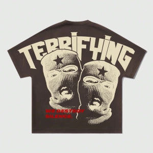 Grunge Punk Erkek Retro Sokak Grafik Baskılı Bol Kesim Kısa Kollu Tişört, Yazlık So