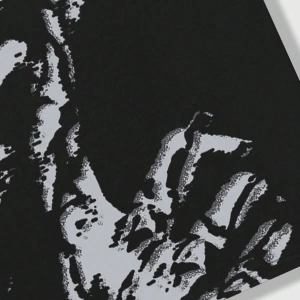 Grunge Punk Erkek Siluet Figür Baskılı Tişört, High Street Vintage Stili