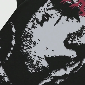 Grunge Punk Erkek Siluet Figür Baskılı Tişört, High Street Vintage Stili