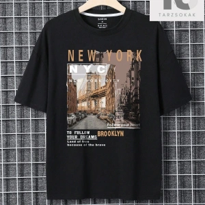 Grunge Punk Erkek Sloganlı ve İskelet Grafikli Tişört