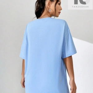 Grunge Punk Wings Baskı Damla Omuz Tişört