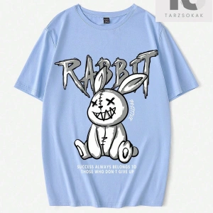 Grunge Punk Wings Baskı Damla Omuz Tişört