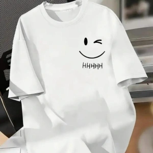 Gülen Emoji Baskılı Basic