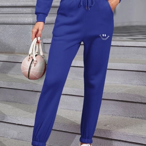 Gülen Yüz Baskılı Unisex Eşofman