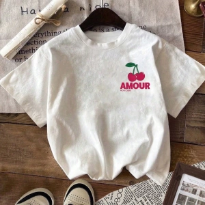 Günlük Çok Yönlü Düz Renk Yuvarlak Yaka Kısa Kollu Tişört