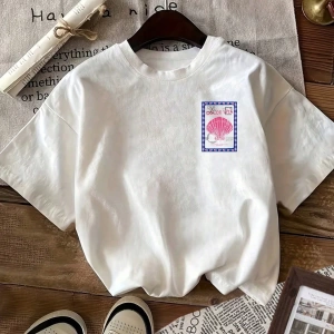 Günlük Çok Yönlü Düz Renk Yuvarlak Yaka Kısa Kollu Tişört
