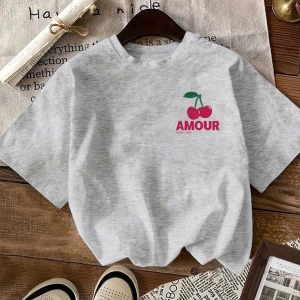Günlük Çok Yönlü Düz Renk Yuvarlak Yaka Kısa Kollu Tişört