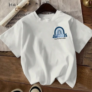 Günlük Çok Yönlü Düz Renk Yuvarlak Yaka Kısa Kollu Tişört