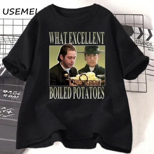 Gurur ve önyargı grafik T shirt ne Exellent kaynamış patates komik Meme T-shirt kadın erkek p 3006