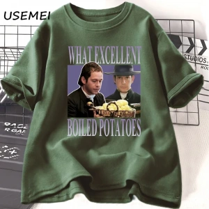 Gurur ve önyargı grafik T shirt ne Exellent kaynamış patates komik Meme T-shirt kadın erkek p 3006