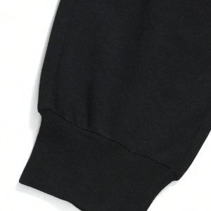 Guys Cross Letter Graphic Drawstring Waist Eşofman Altı