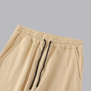 Guys Japanese Letter & Floral Print Drawstring Waist Eşofman Altı