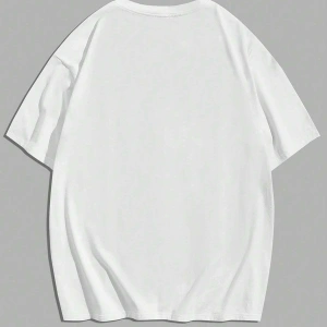 Guys Pamuk Harfli ve Yıldızlı Grafik Harajuku Style