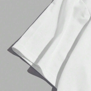 Guys Pamuk Harfli ve Yıldızlı Grafik Harajuku Style