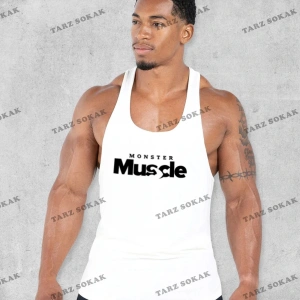 Gym Fitness Tank Top Sporcu Atleti