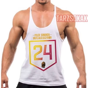 Gym Tank Top Fitness Sporcu Atleti 5 YILDIZLI 25 KUPALI