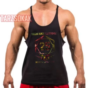 Gym Tank Top Fitness Sporcu Atleti 5 YILDIZLI 25 KUPALI