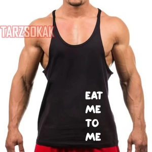 Gym Tank Top Fitness Sporcu Atleti EAT ME TO ME YE BENİ