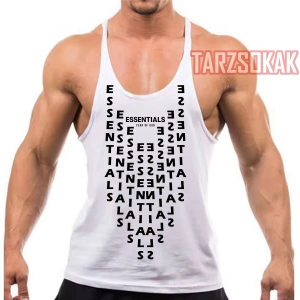 Gym Tank Top Fitness Sporcu Atleti ESSENTILAS 303