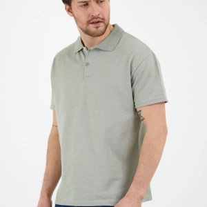 Haki Dar/slim Fitt Polo Yaka Tshirt