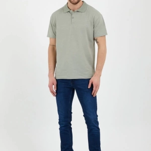 Haki Dar/slim Fitt Polo Yaka Tshirt