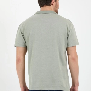 Haki Dar/slim Fitt Polo Yaka Tshirt