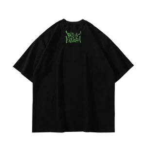 Happier Than Ever Baskılı Oversize Unisex Beyaz