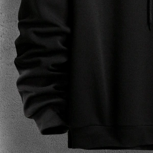 Harajuka Sokakt Manfinity Hypemode Erkekler Japon Mektup ve Suşi Baskı Siyah