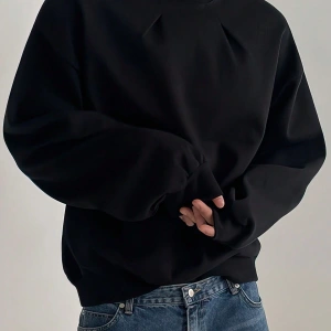 Harajuka Sokakt Manfinity Hypemode Katı Damla Omuz Kazak Gri