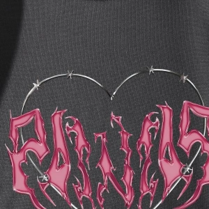 Harajuka Sokakt Yazılı Grafik Sweat Gri