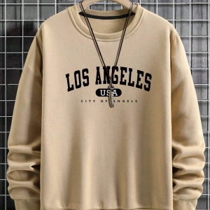 Harajuka Sokakt Yazılı Grafik Sweat Haki