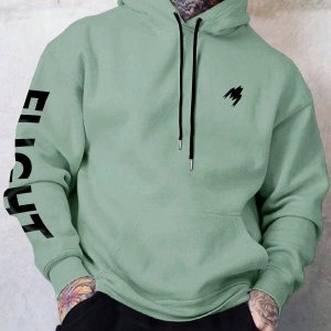 Harajuka Sokakt Yazılı Grafik Sweat Yeşil