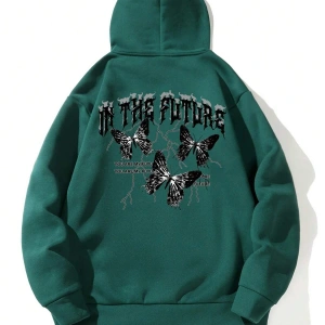 Harajuka Sokakt Yazılı Grafik Sweat Yeşil