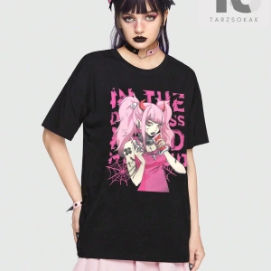 Harf Grafikli Tişört