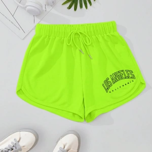 Harfli Grafik Bağcıklı Bel Pantolonu