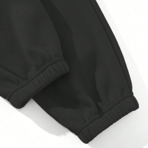 Harfli Grafik Düşük Omuz Sweatshirt ve Eşofman Altı