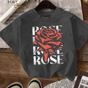 Harfli Grafik Kontrast Raglan Kollu Tişört