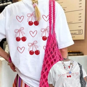 Harfli Grafik Kontrast Raglan Kollu Tişört