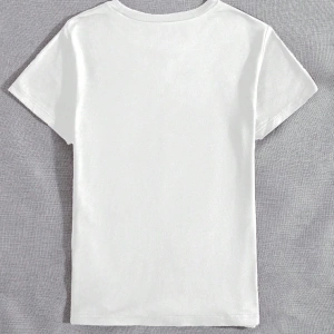 Harfli Grafik Kontrast Raglan Kollu Tişört