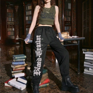 Harry Potter | Letter Graphic Drawstring Waist 4 Mevsim Eşofman