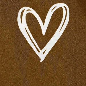 Heart Print Tie Waist 4 Mevsim Eşofman