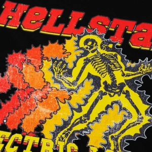 Hellstar Baskılı Siyah Oversize Unisex