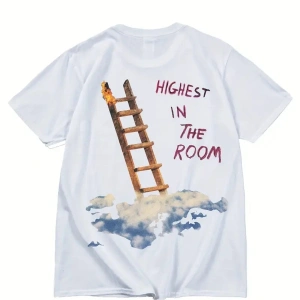 Highest in The Room On Arka Baskılı Unisex Oversize