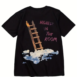 Highest in The Room On Arka Baskılı Unisex Oversize