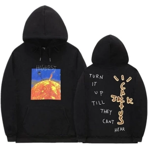 Highest Oversize Sweatshirt Hoodie Siyah