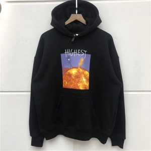 Highest Oversize Sweatshirt Hoodie Siyah